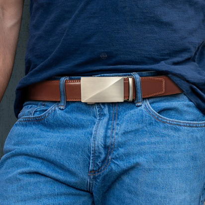 Luxury Leather Automatic Buckle Belt™