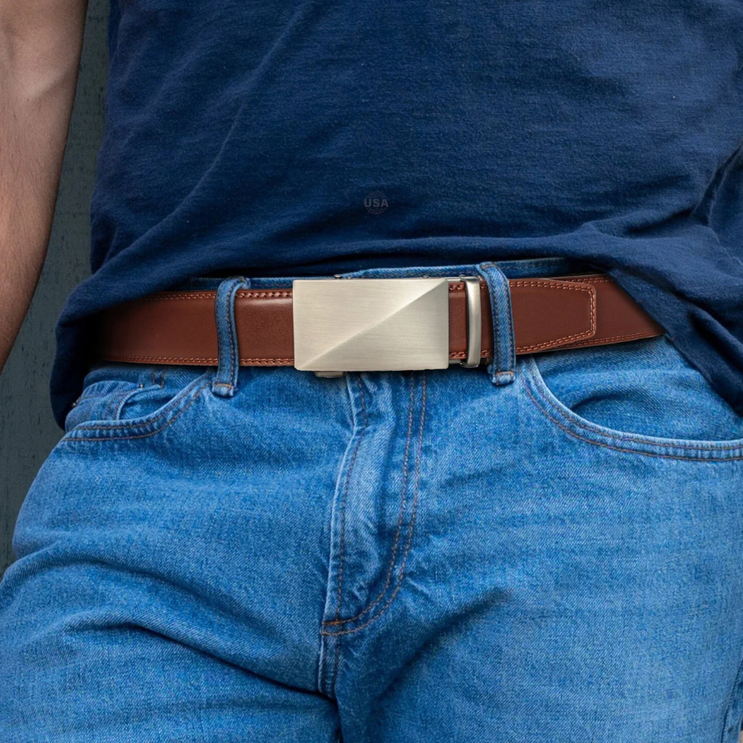 Luxury Leather Automatic Buckle Belt™